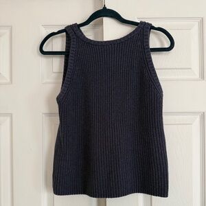 525 America Navy Sweater Vest 100% Cotton